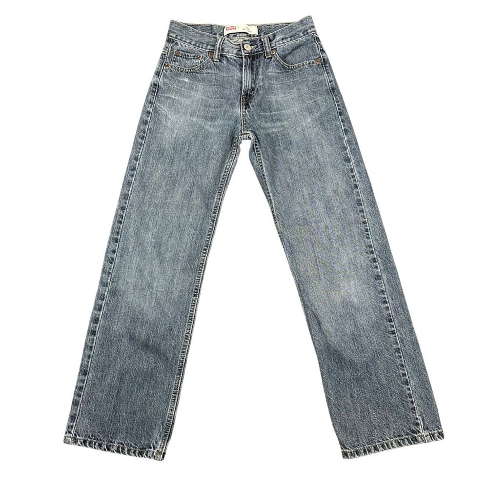 Levi's 550 Relaxed Fit Boys Jeans 14 Slim 25x27 Medium Wash Blue 100% Cotton